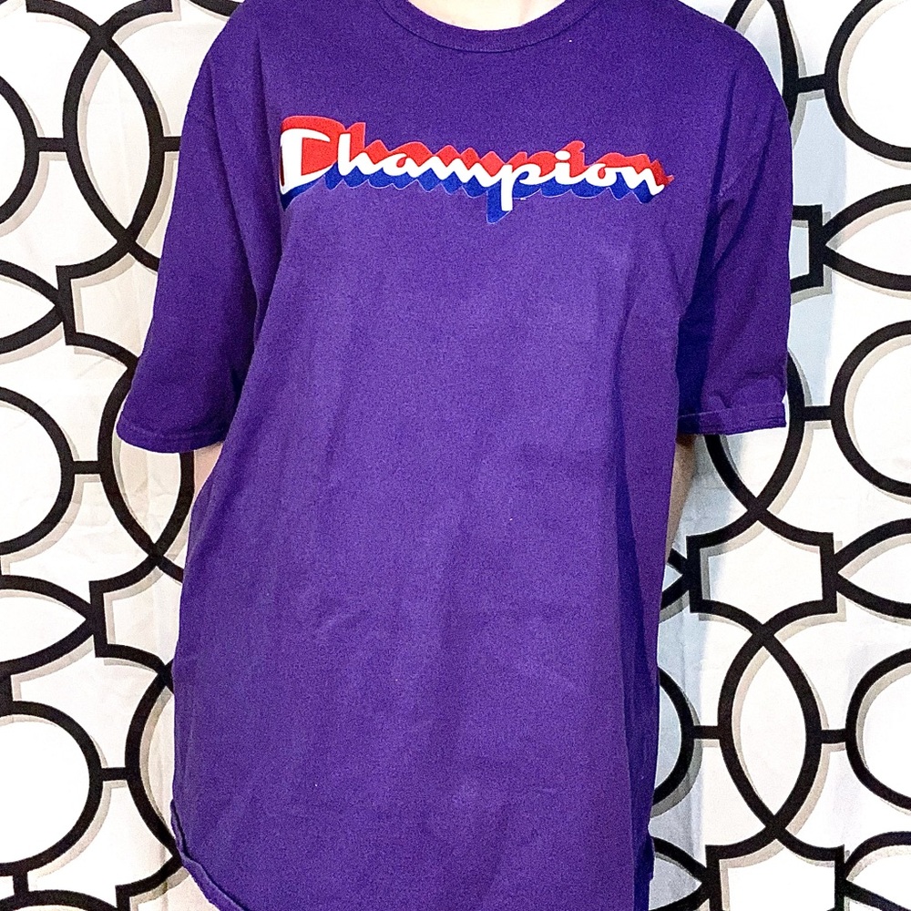 Champion XXL purple t shirt